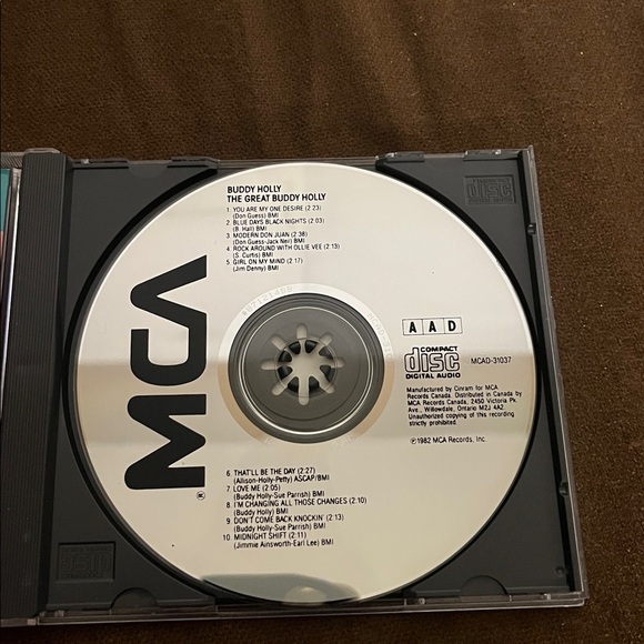 The Great Buddy Holly CD 1982 - Picture 2 of 3